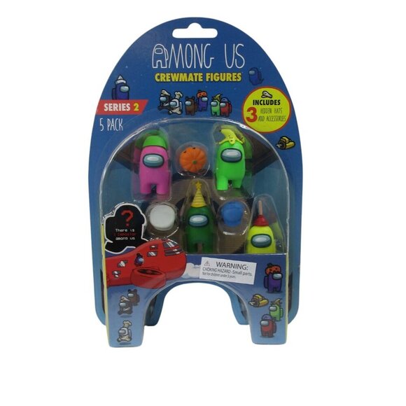 5 Pack Among Us Crewmate Mini Action Figures Toys for Boys & Girls Series 2 - Picture 1 of 4